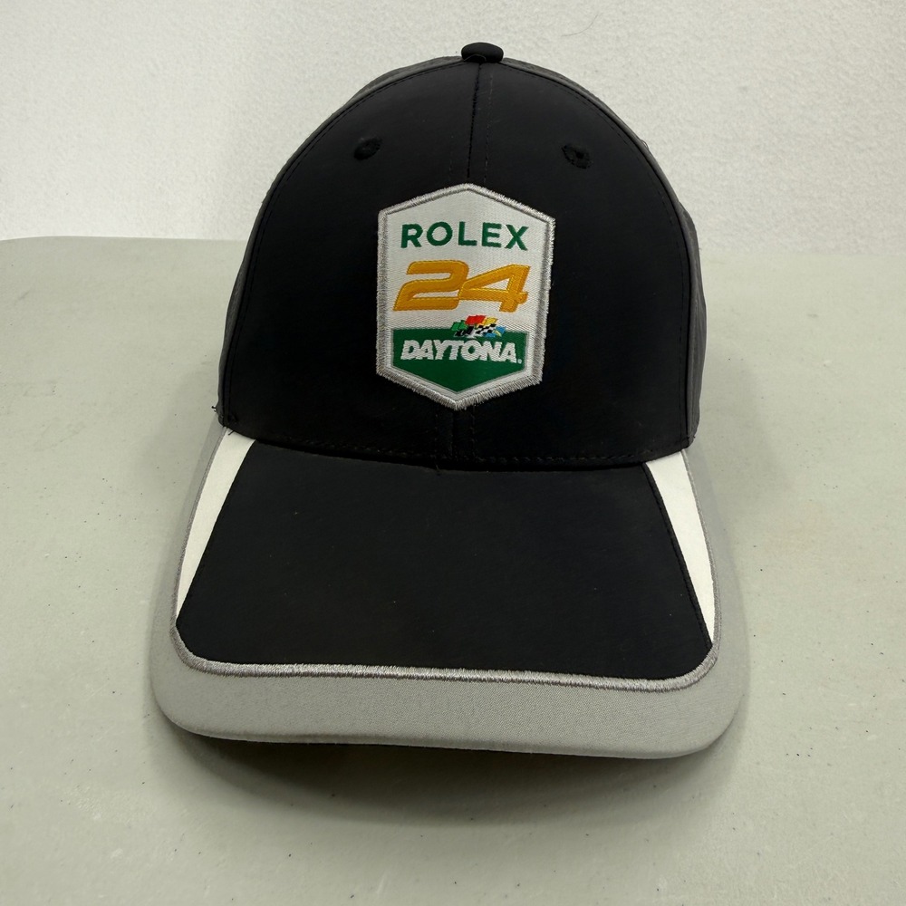 Daytona International Speedway Rolex 24 Hat Mens OSFA Black Gray 2023 Racing Cap